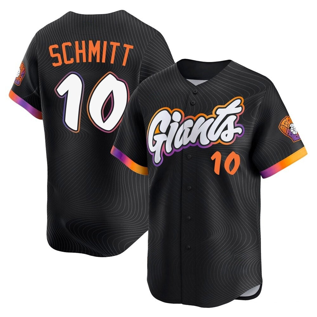 tocy SF.Giants #10 Casey Schmitt Player Black 2025 City Connect Home Limited Stitched Jerseys