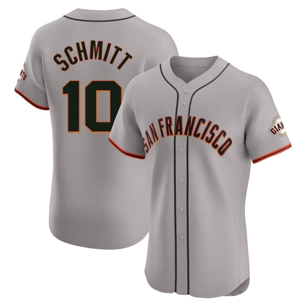 tocy SF.Giants #10 Casey Schmitt Player Gray Home Limited Elite Stitched Jerseys