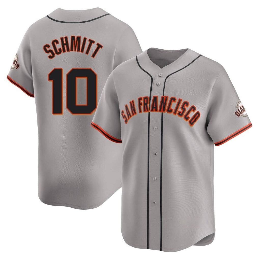 tocy SF.Giants #10 Casey Schmitt Player Gray Home Limited Stitched Jerseys
