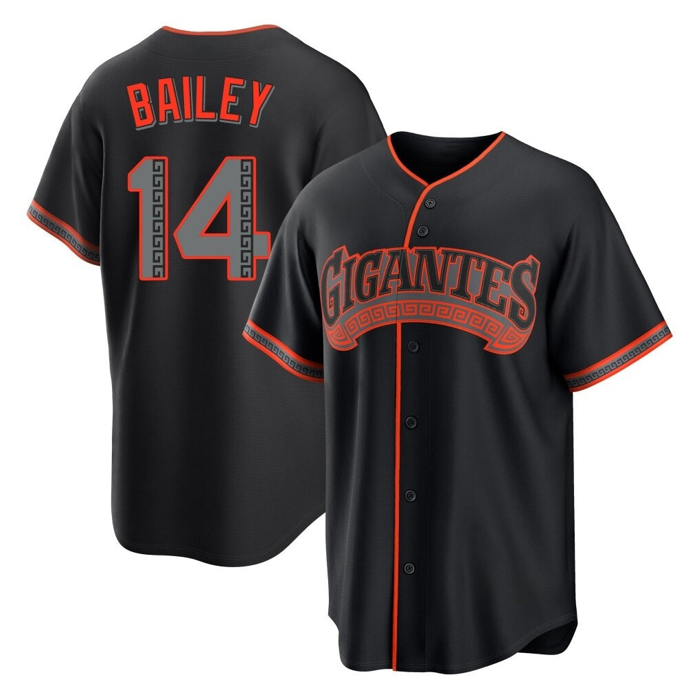 tocy SF.Giants #14 Patrick Bailey Player Black Alternate Limited Stitched Jerseys