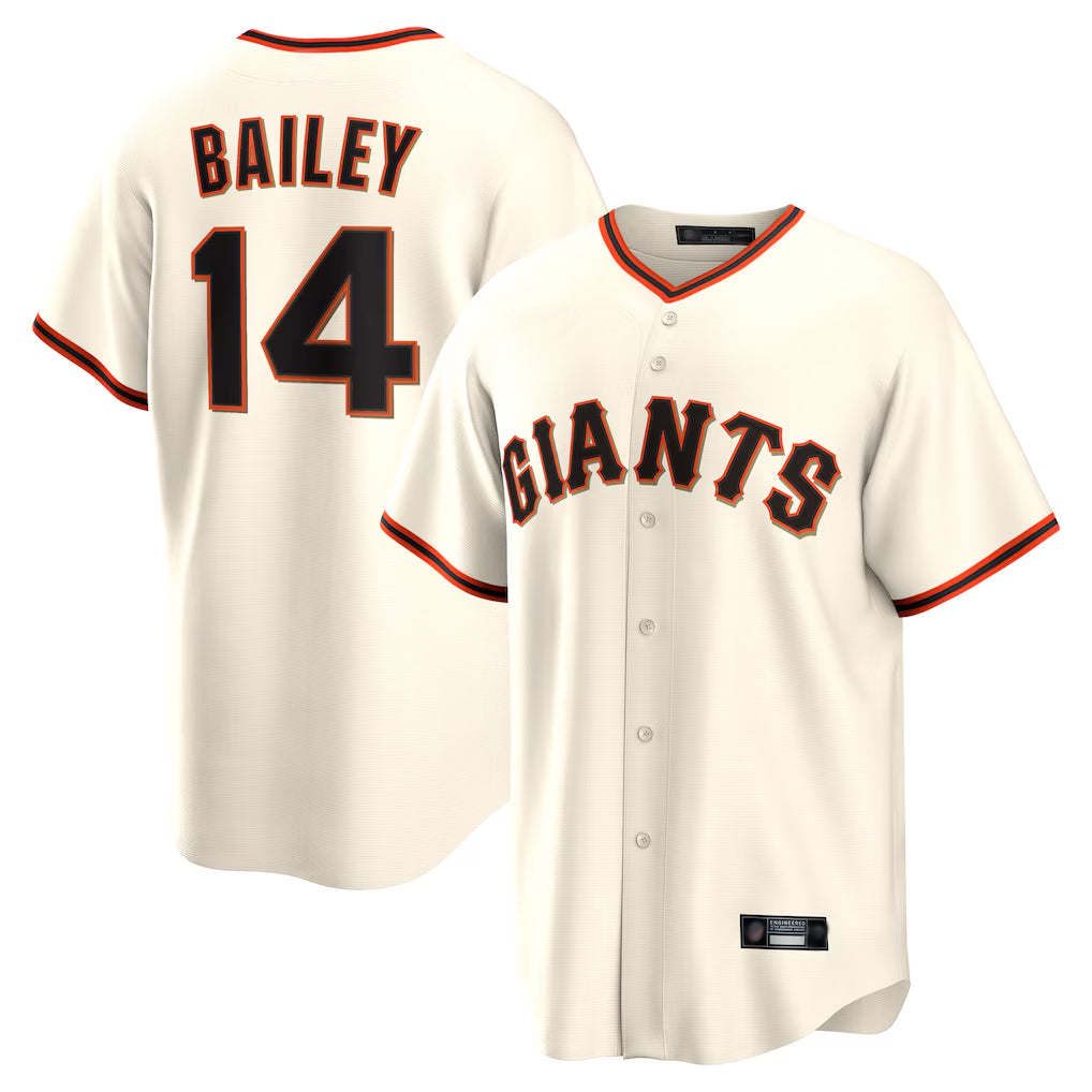 tocy SF.Giants #14 Patrick Bailey Player Cream Home Game Stitched Jerseys