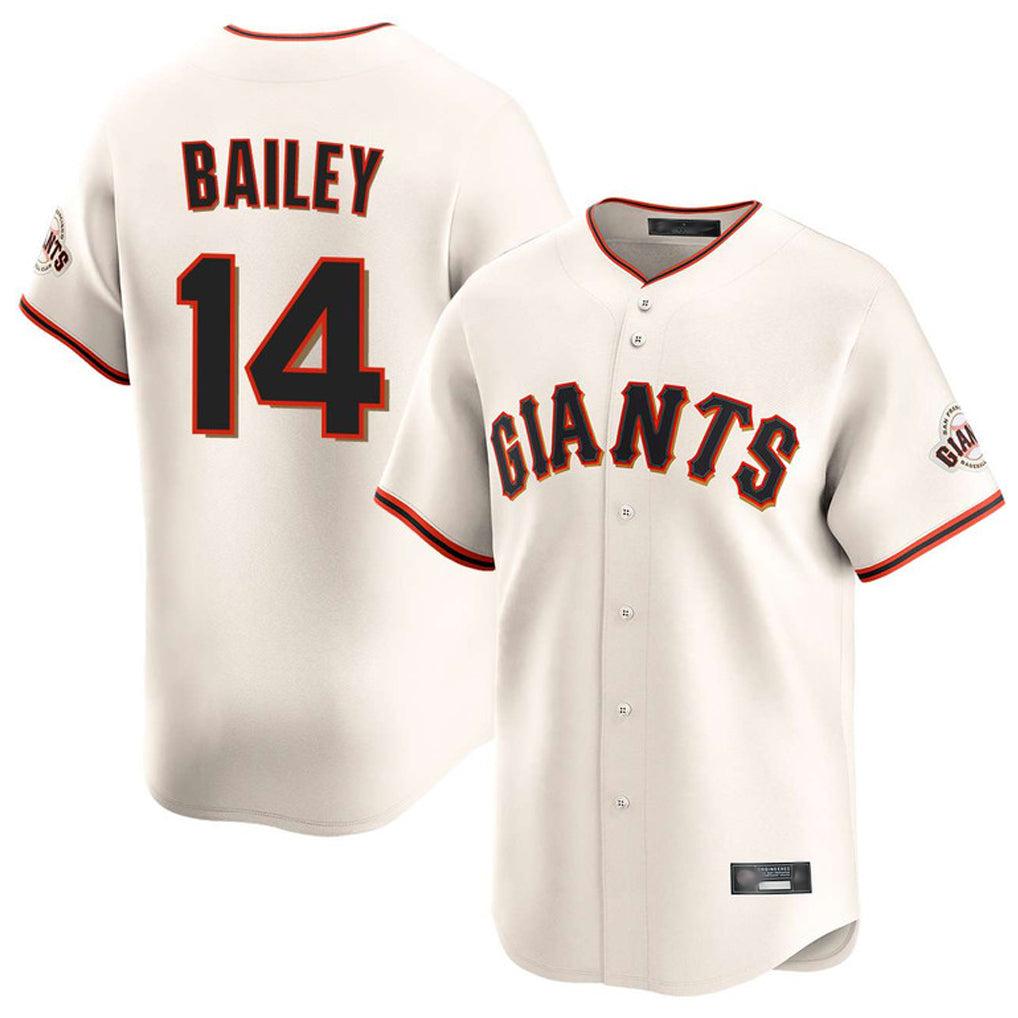 tocy SF.Giants #14 Patrick Bailey Player Cream Home Limited Stitched Jerseys