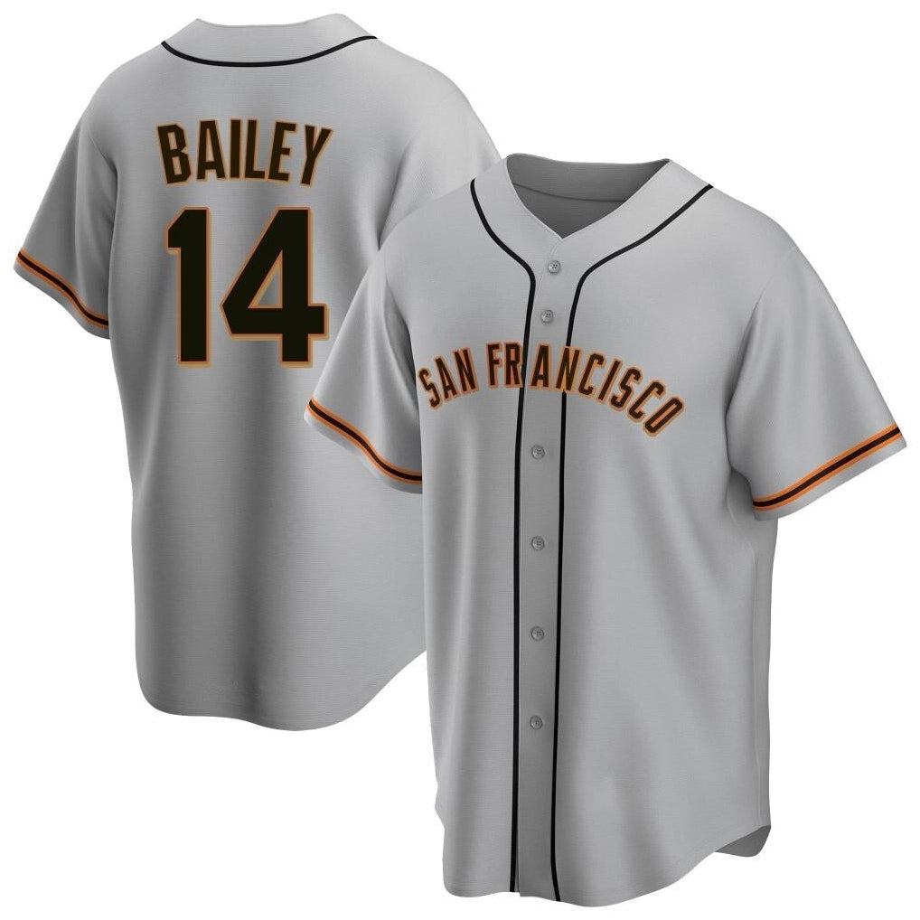 tocy SF.Giants #14 Patrick Bailey Player Gray Home Game Stitched Jerseys