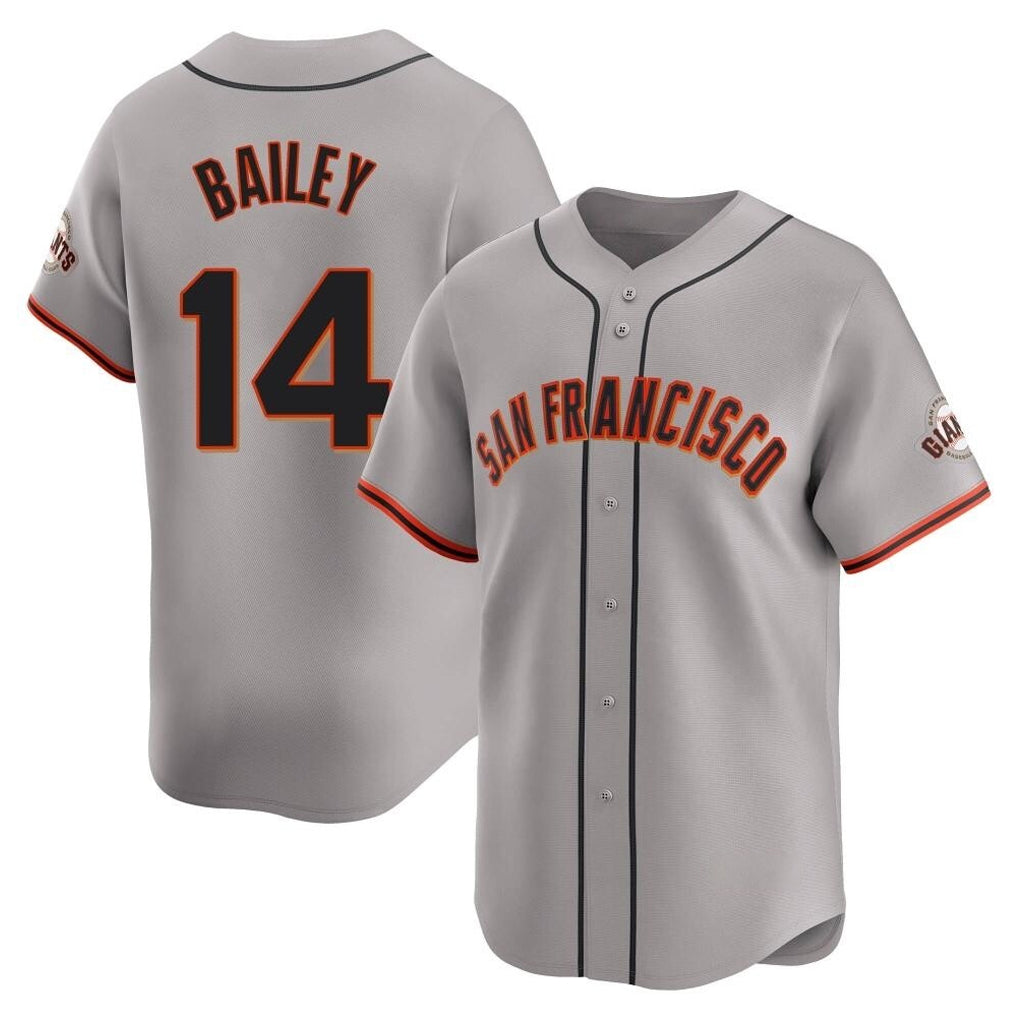 tocy SF.Giants #14 Patrick Bailey Player Gray Home Limited Stitched Jerseys