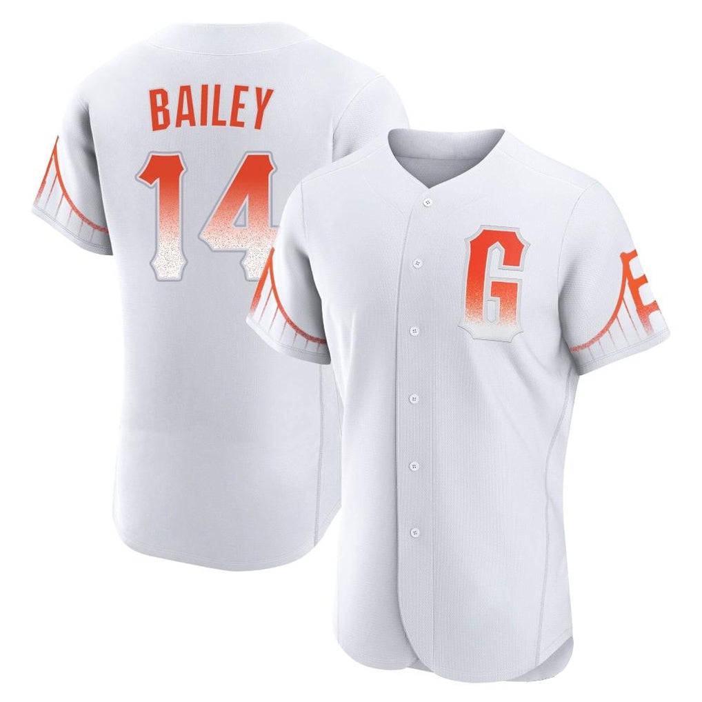 tocy SF.Giants #14 Patrick Bailey Player White City Connect Home Limited Elite Stitched Jerseys