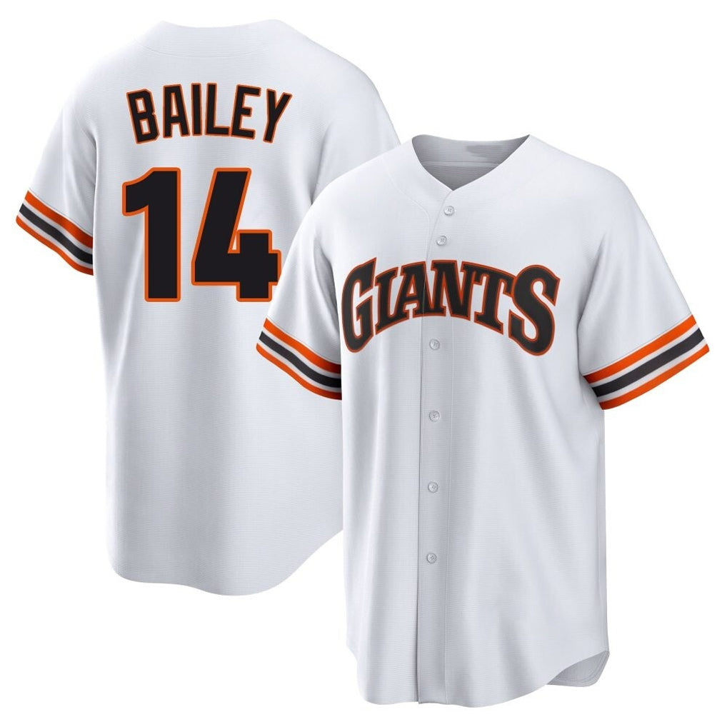 tocy SF.Giants #14 Patrick Bailey Player White Home Game Stitched Jerseys