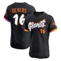 tocy SF.Giants #16 Rafael Devers Player Black 2025 City Connect Home Limited Elite Stitched Jerseys