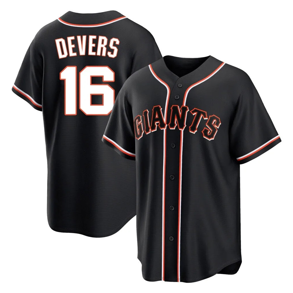 tocy SF.Giants #16 Rafael Devers Player Black Fashion Out Home Limited Stitched Jerseys