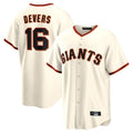 tocy SF.Giants #16 Rafael Devers Player Cream Home Game Stitched Jerseys