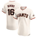 tocy SF.Giants #16 Rafael Devers Player Cream Home Limited Elite Stitched Jerseys