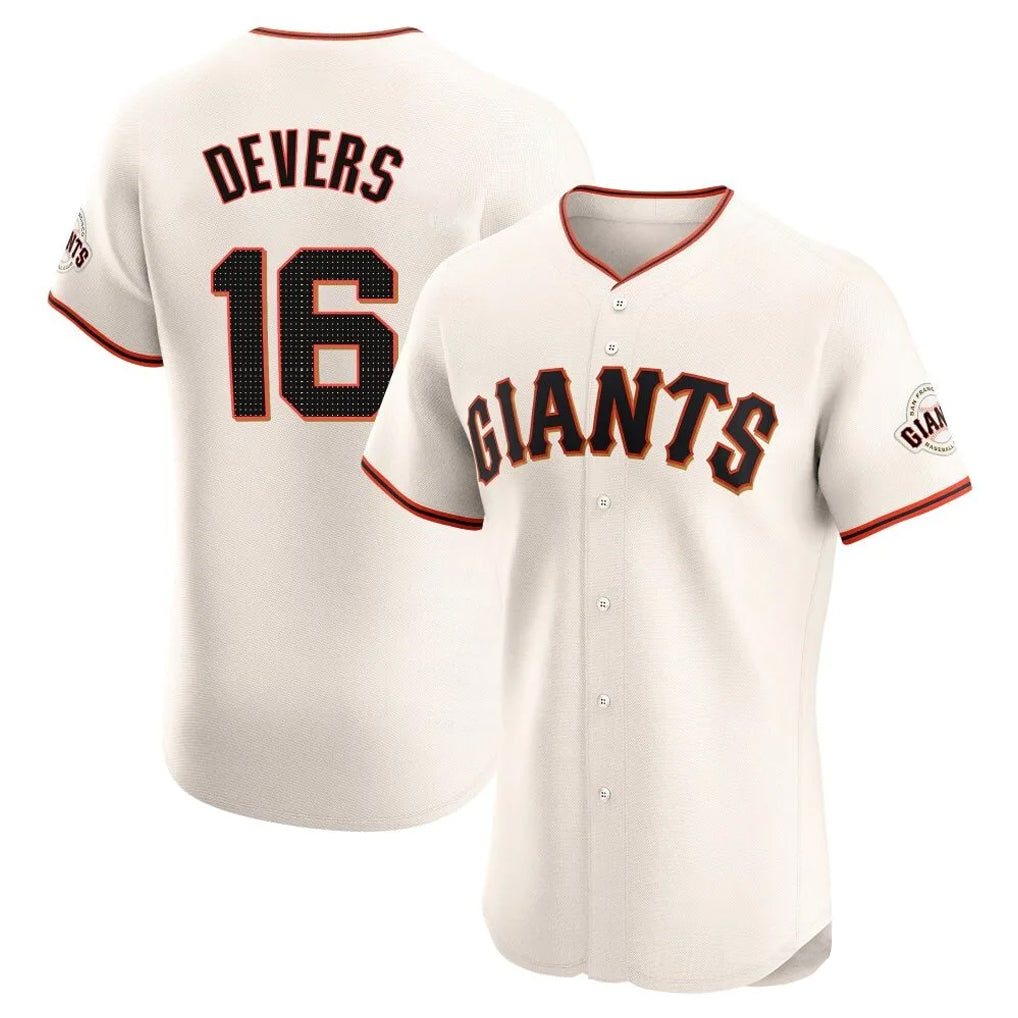 tocy SF.Giants #16 Rafael Devers Player Cream Home Limited Elite Stitched Jerseys