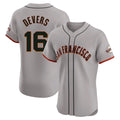 tocy SF.Giants #16 Rafael Devers Player Gray Home Limited Elite Stitched Jerseys