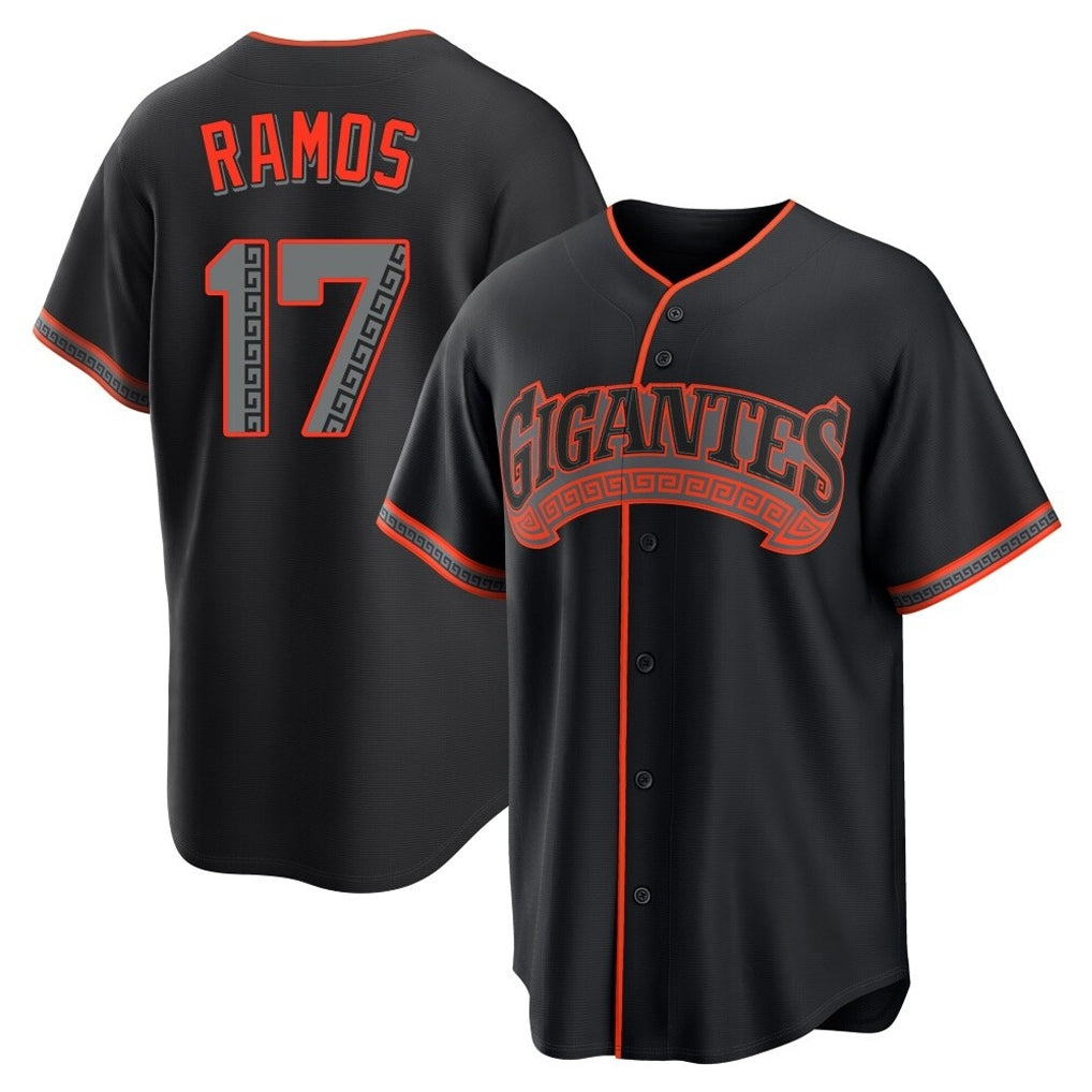 tocy SF.Giants #17 Heliot Ramos Player Black Alternate Limited Stitched Jerseys
