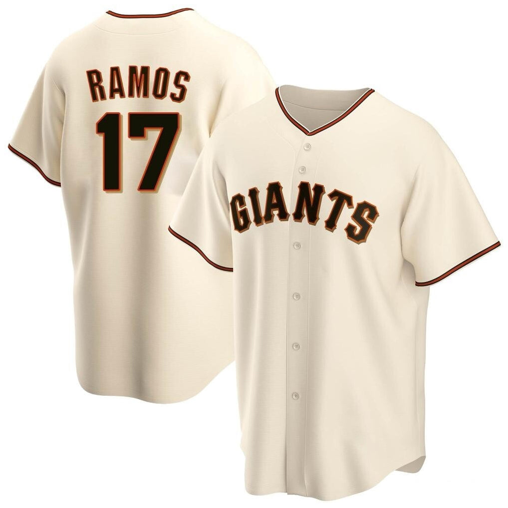 tocy SF.Giants #17 Heliot Ramos Player Cream Home Game Stitched Jerseys
