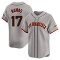 tocy SF.Giants #17 Heliot Ramos Player Gray Home Limited Stitched Jerseys