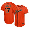 tocy SF.Giants #17 Heliot Ramos Player Orange Home Limited Stitched Jerseys