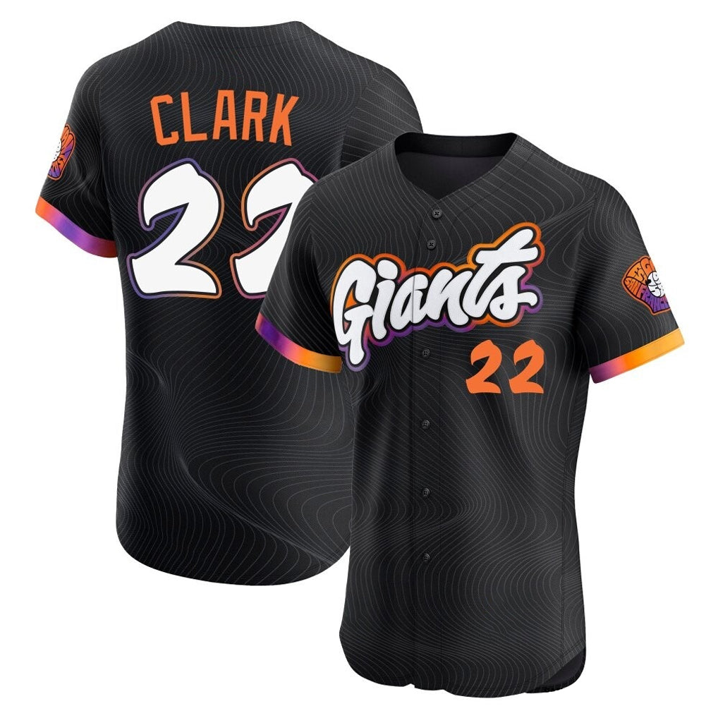 tocy SF.Giants #22 Will Clark Player Black 2025 City Connect Home Limited Elite Stitched Jerseys