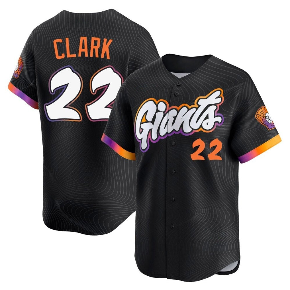tocy SF.Giants #22 Will Clark Player Black 2025 City Connect Home Limited Stitched Jerseys