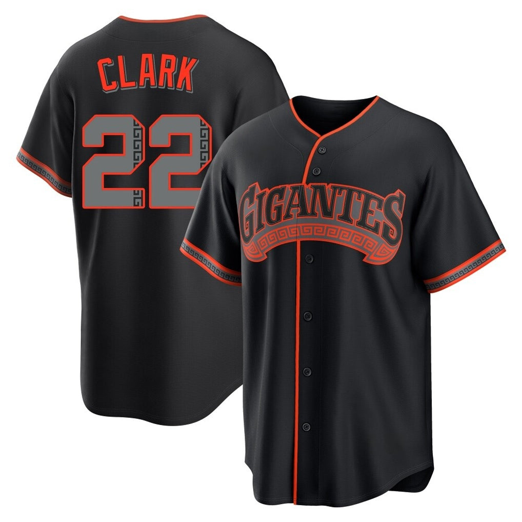 tocy SF.Giants #22 Will Clark Player Black Alternate Limited Stitched Jerseys