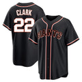 tocy SF.Giants #22 Will Clark Player Black Fashion Out Home Limited Stitched Jerseys