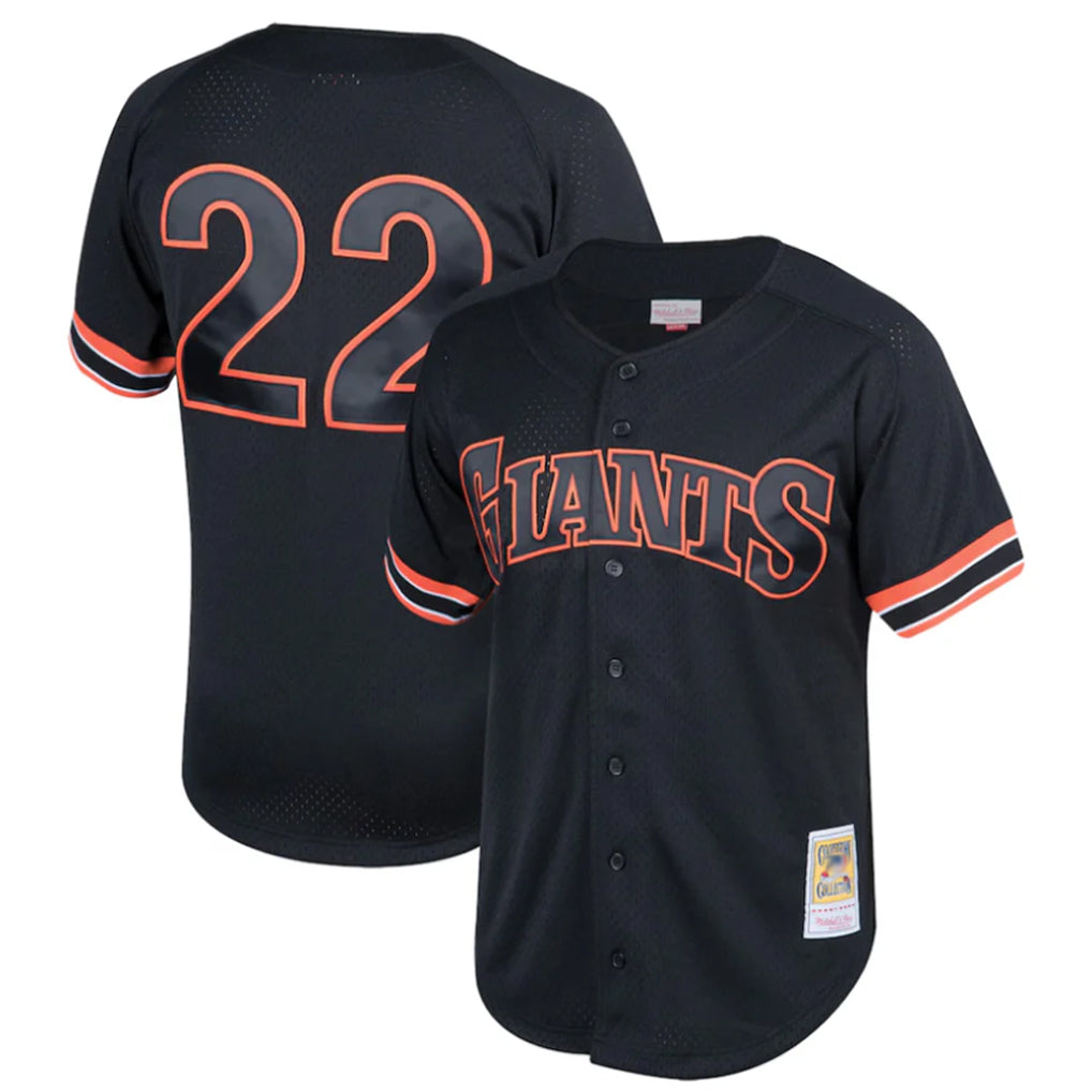 tocy SF.Giants #22 Will Clark Player Black Mitchell & Ness Cooperstown Collection Limited Stitched Jerseys