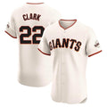 tocy SF.Giants #22 Will Clark Player Cream Home Limited Elite Stitched Jerseys