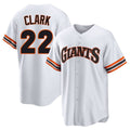 tocy SF.Giants #22 Will Clark Player White Home Game Stitched Jerseys