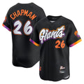 tocy SF.Giants #26 Matt Chapman Player Black 2025 City Connect Home Limited Stitched Jerseys