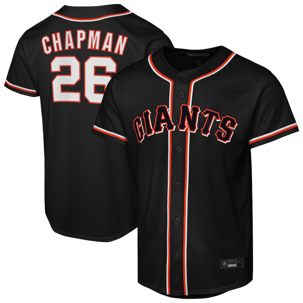 tocy SF.Giants #26 Matt Chapman Player Black Fashion Out Home Limited Stitched Jerseys