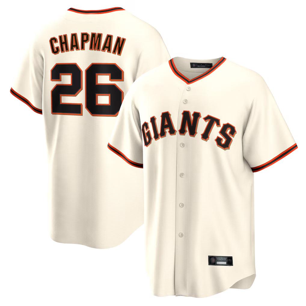 tocy SF.Giants #26 Matt Chapman Player Cream Home Game Stitched Jerseys