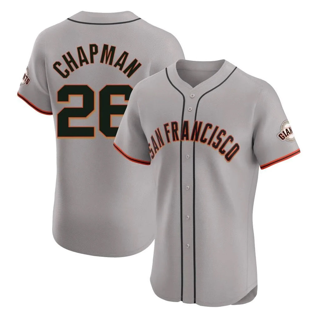 tocy SF.Giants #26 Matt Chapman Player Gray Home Limited Elite Stitched Jerseys