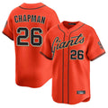 tocy SF.Giants #26 Matt Chapman Player Orange Home Limited Stitched Jerseys