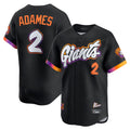 tocy SF.Giants #2 Willy Adames Player Black 2025 City Connect Home Limited Stitched Jerseys