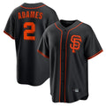 tocy SF.Giants #2 Willy Adames Player  Black 2026 Home Game Stitched Jerseys