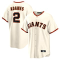 tocy SF.Giants #2 Willy Adames Player Cream Home Game Stitched Jerseys