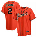 tocy SF.Giants #2 Willy Adames Player Orange Home Game Stitched Jerseys