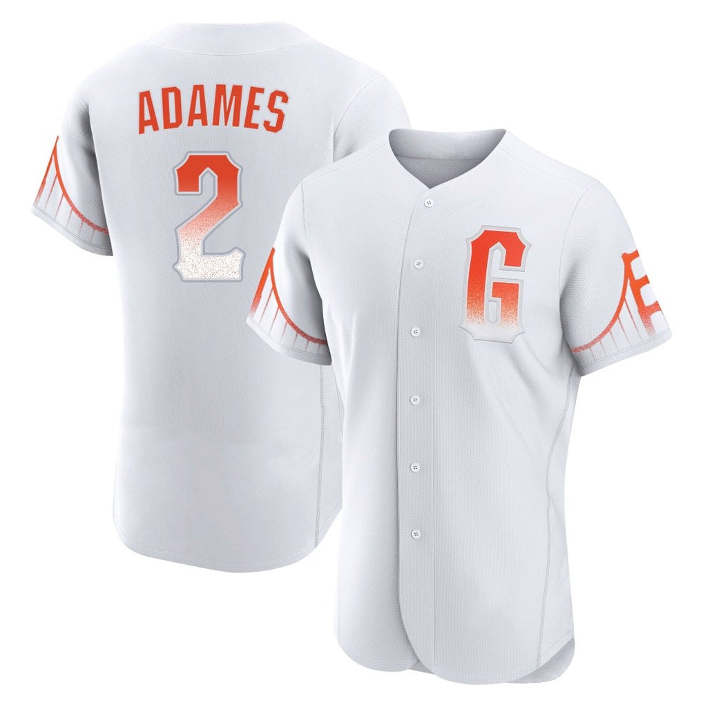 tocy SF.Giants #2 Willy Adames Player White City Connect Home Limited Elite Stitched Jerseys