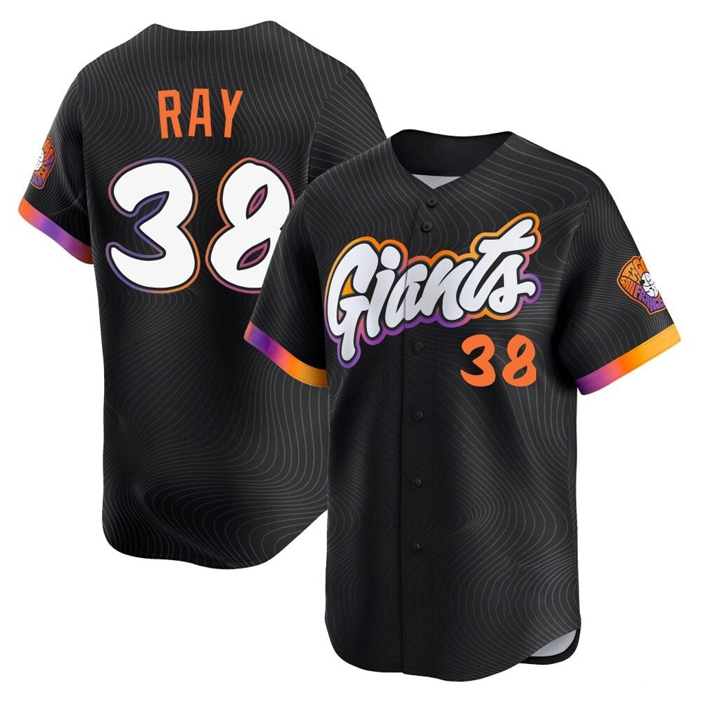 tocy SF.Giants #38 Robbie Ray Player Black 2025 City Connect Home Limited Stitched Jerseys