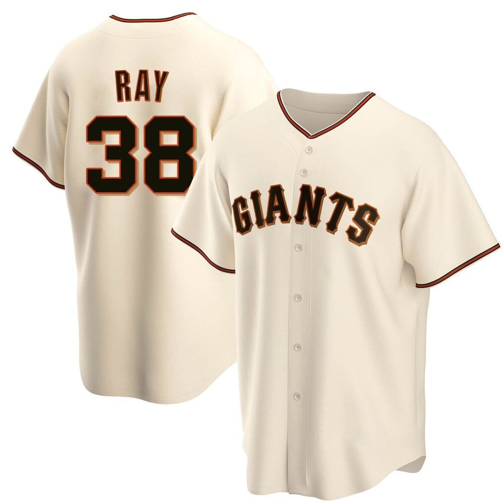 tocy SF.Giants #38 Robbie Ray Player Cream Home Game Stitched Jerseys