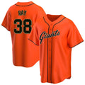 tocy SF.Giants #38 Robbie Ray Player Orange Home Game Stitched Jerseys