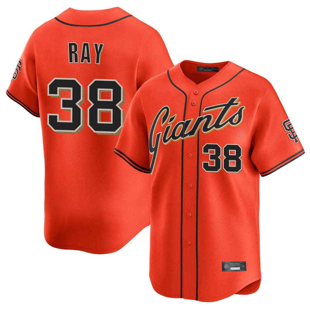 tocy SF.Giants #38 Robbie Ray Player Orange Home Limited Stitched Jerseys