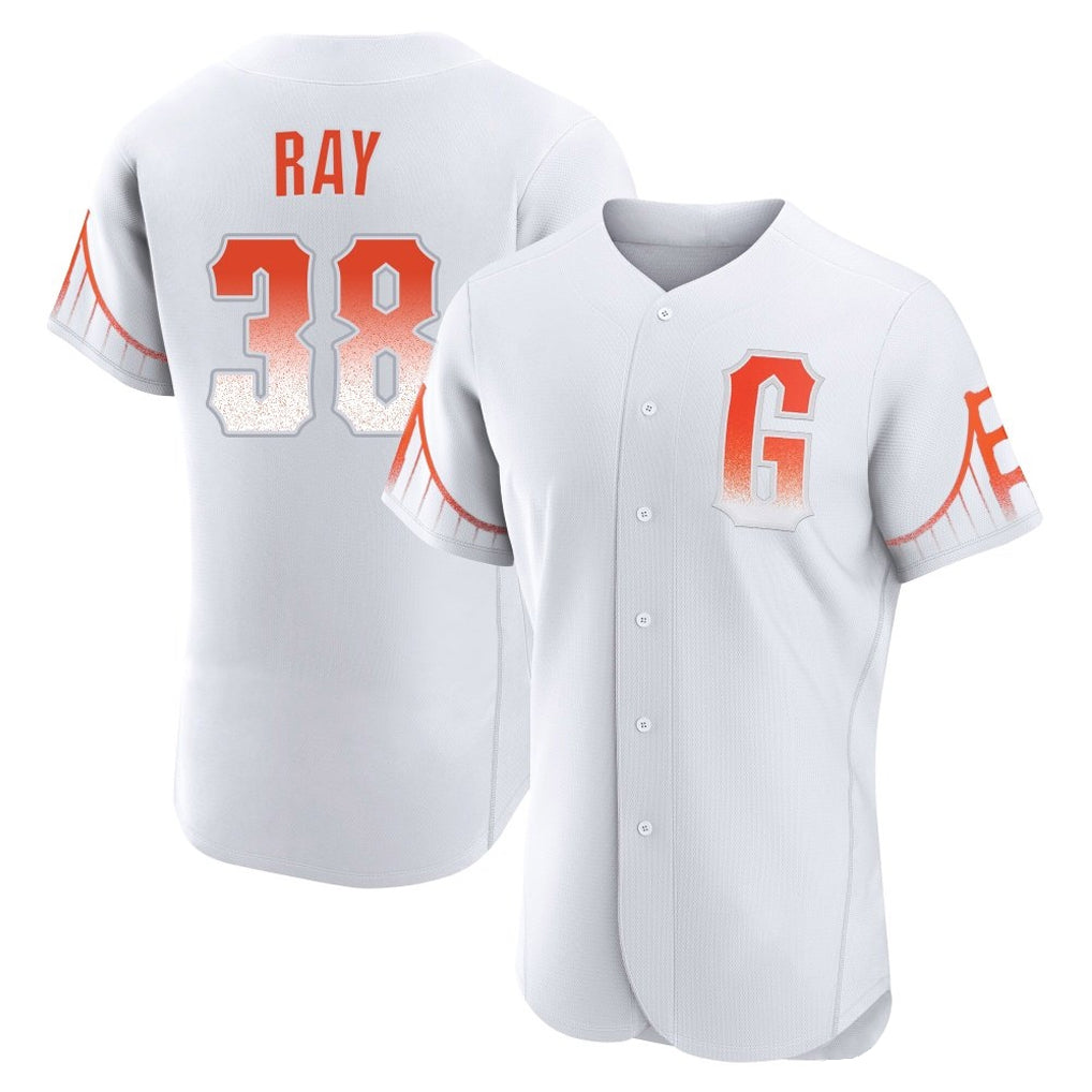tocy SF.Giants #38 Robbie Ray Player White City Connect Home Limited Elite Stitched Jerseys