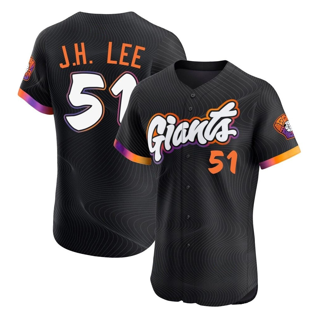 tocy SF.Giants #51 Jung Hoo Lee Player Black 2025 City Connect Home Limited Elite Stitched Jerseys