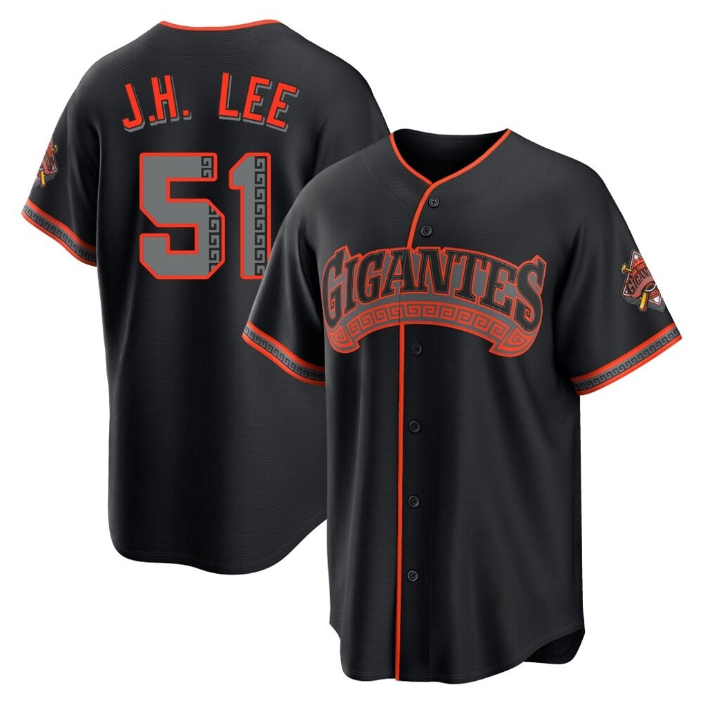tocy SF.Giants #51 Jung Hoo Lee Player  Black Alternate Limited Stitched Jerseys