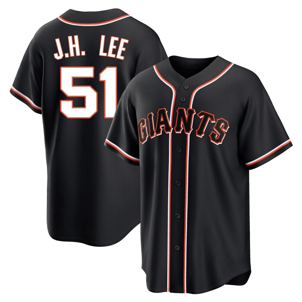 tocy SF.Giants #51 Jung Hoo Lee Player Black Fashion Out Home Limited Stitched Jerseys