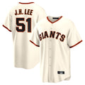 tocy SF.Giants #51 Jung Hoo Lee Player Cream Home Game Stitched Jerseys
