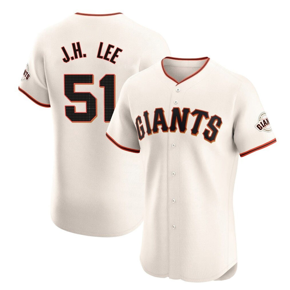 tocy SF.Giants #51 Jung Hoo Lee Player Cream Home Limited Elite Stitched Jerseys