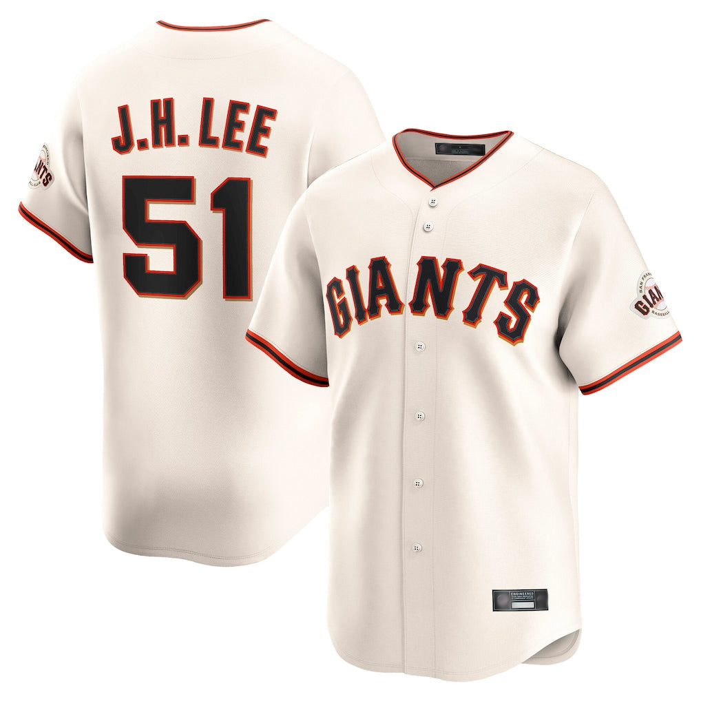 tocy SF.Giants #51 Jung Hoo Lee Player Cream Home Limited Stitched Jerseys