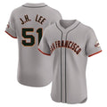 tocy SF.Giants #51 Jung Hoo Lee Player Gray Home Limited Elite Stitched Jerseys
