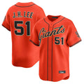 tocy SF.Giants #51 Jung Hoo Lee Player Orange Home Limited Stitched Jerseys